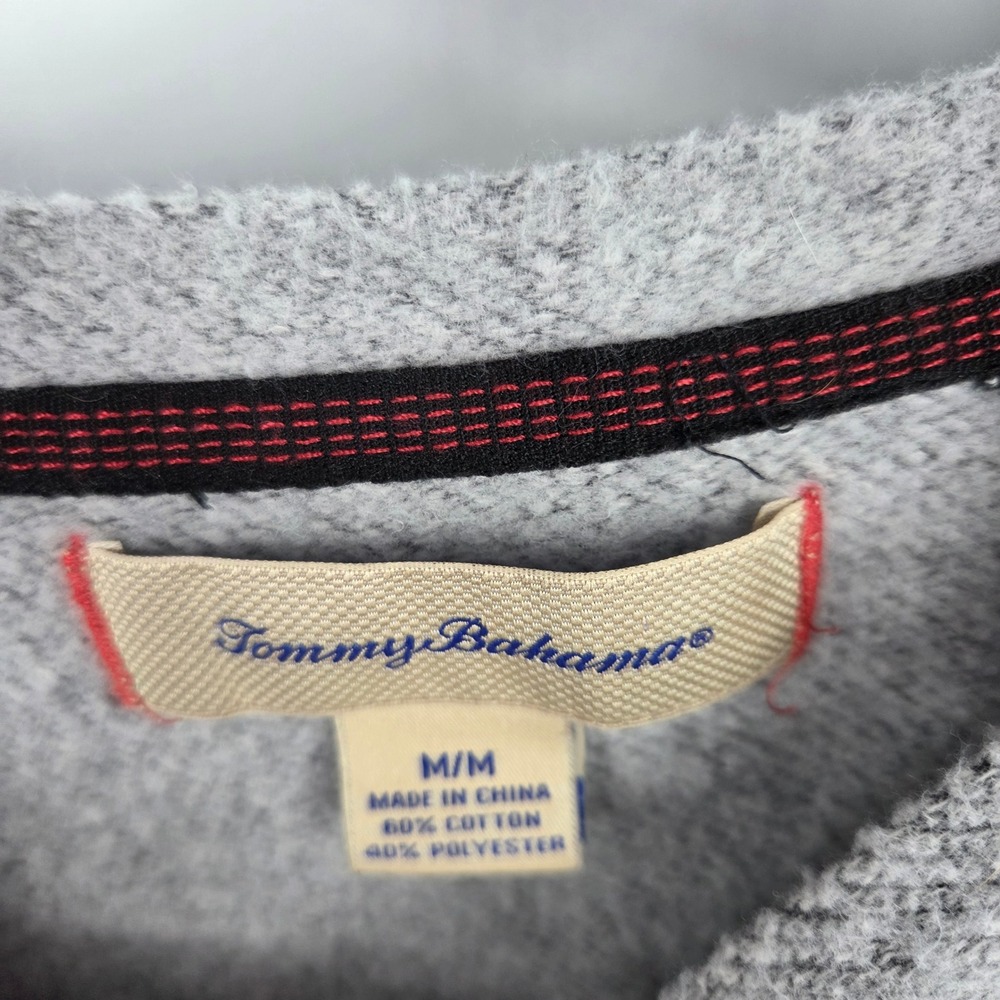 Tommy Bahama Men Crew Neck Long Sleeve Heathered Pullover Sweatshirt M - Picture 3 of 5